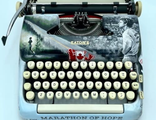 Terry Fox typewriter, the power of words