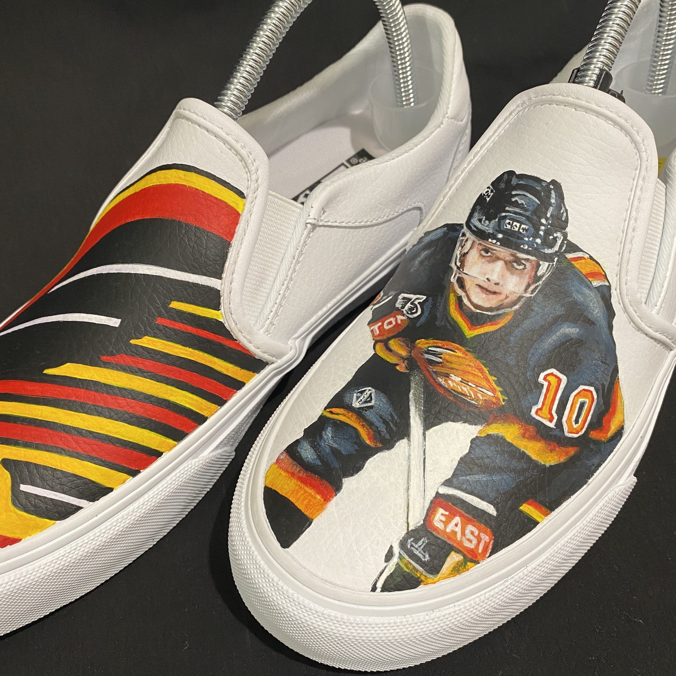 Custom Painted Pavel Bure Shoes